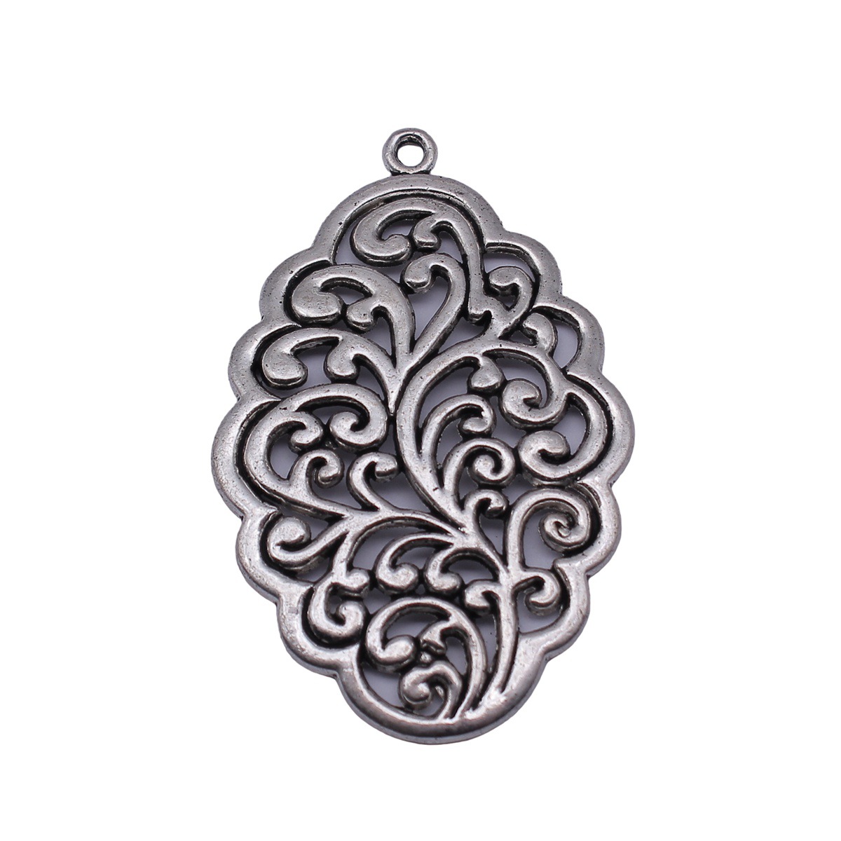 Ethnic Fashion Design - Pendentif Mandala ethnique bohème, breloques fleur