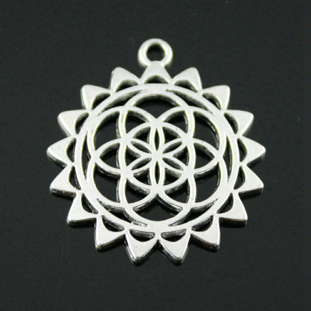 Boho rond fleur de vie pendent - Ethnic Fashion Design avis et prix