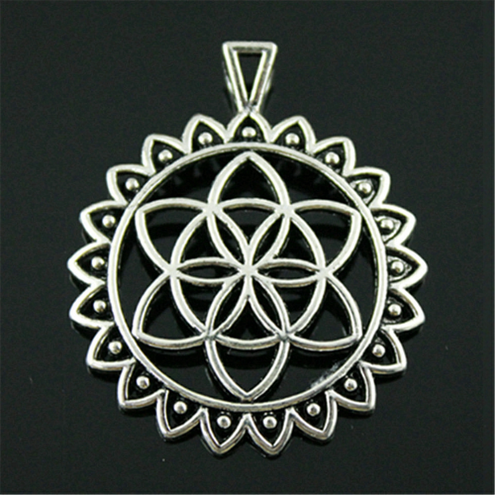Boho rond fleur de vie pendent - Ethnic Fashion Design avis et prix