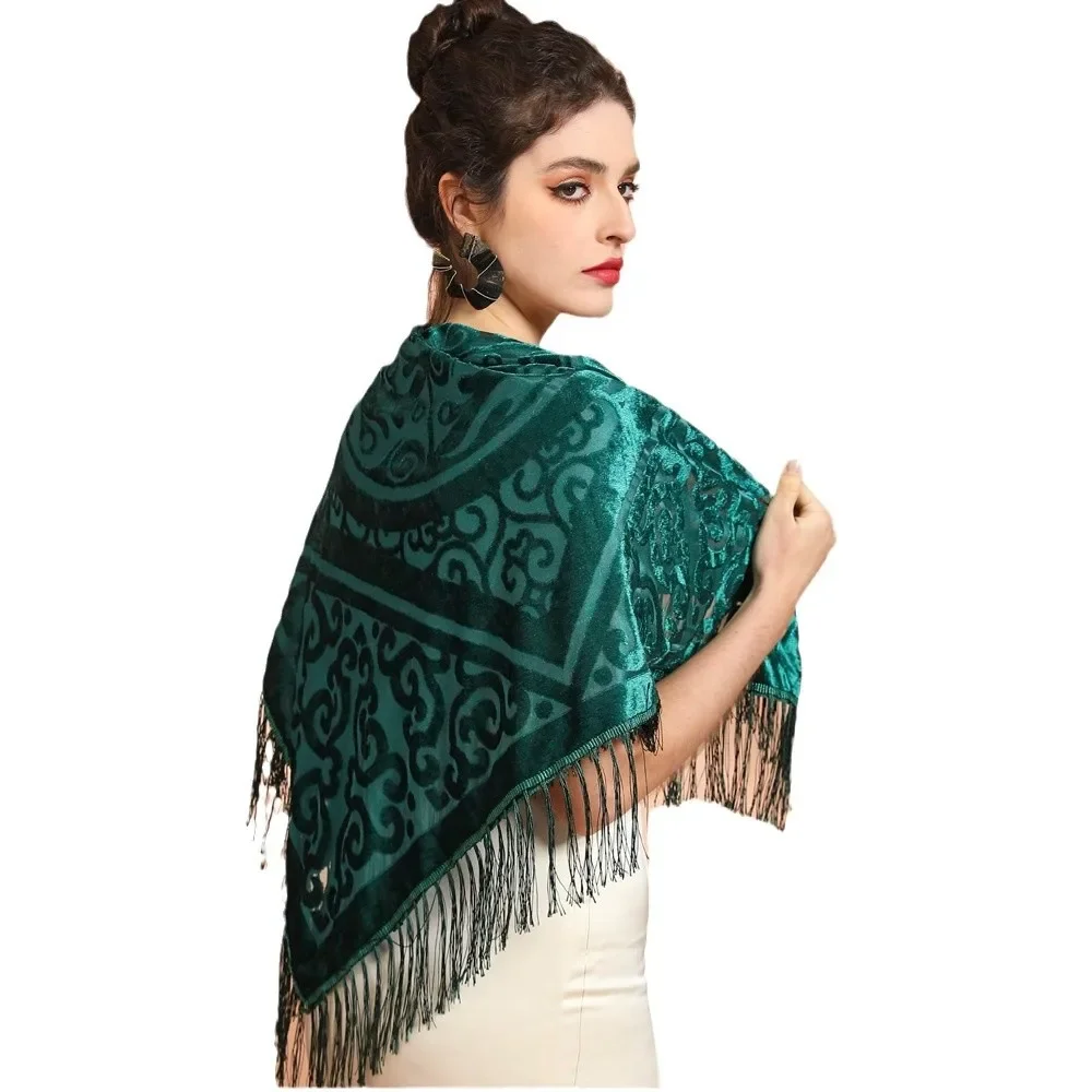 Châle jacquard en velours AW25 - Ethnic Fashion Design avis et prix