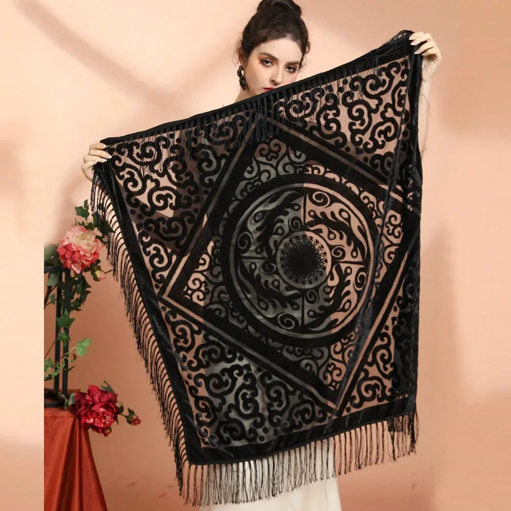Châle jacquard en velours AW25 - Ethnic Fashion Design avis et prix